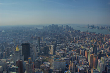 Vista de edificios emblemáticos de Manhattan, en Nueva York.
