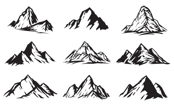 How to Draw Mountains in Three Easy Ways - Draw Paint Color