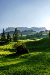 Beautiful Mountain landscape at the Dolomites, Trentino Alto Adige, South Tyrol in Italy.