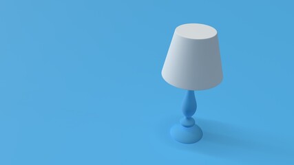 3d render realistic table lamp fixture