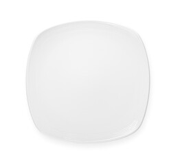 plate on white background. Top view