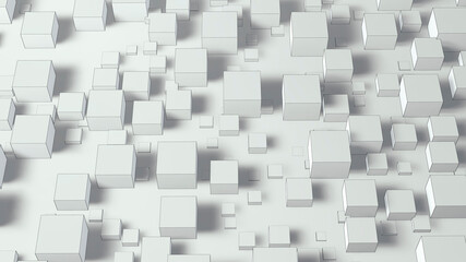 abstract background made of cubes. 3d geometric backdrop