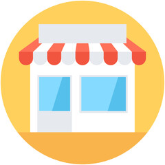 
Shop Flat Vector Icon
