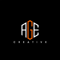 Obraz premium AGE Letter Initial Logo Design Template Vector Illustration