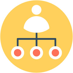 
Seo Hierarchy Flat vector Icon
