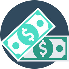 
Banknote Flat vector Icon

