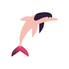dolphin animal icon vector design