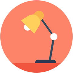 Table Lamp Vector Icon
