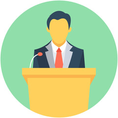 Speech Vector Icon