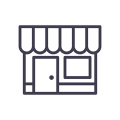 store line style icon vector design