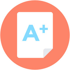 Obraz premium A Plus Grade Vector Icon