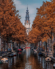 Obraz premium Amsterdam Canals - Autumn Vibes - the Netherlands