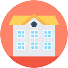 
Family House Flat Vector Icon
