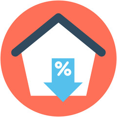 
Family House Flat Vector Icon
