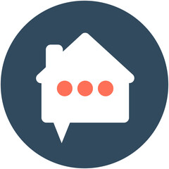 
Property Advising Flat Vector Icon
