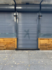 A store closed due to the corona pandemic.