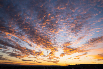 Beautiful sky at sunset
