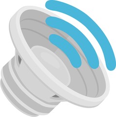 Vector illustration of speaker volume emoticon