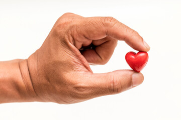 Little Heart in hand of old man. heart disease, Heart Disease Prevention, Health care
