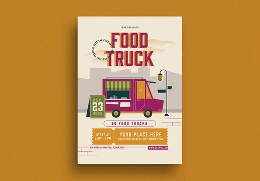 Food Truck Flyer Layout