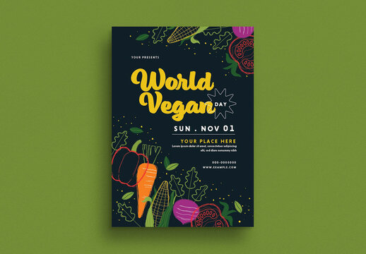 World Vegan Day Flyer Layout