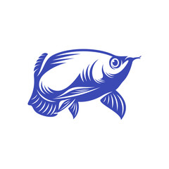 Arowana fish logo vector template, Creative Arowana fish logo design concepts, icon symbol, illustration