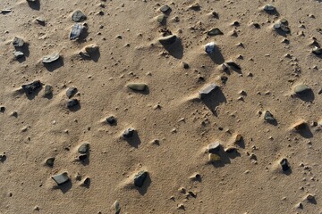rocks in sand