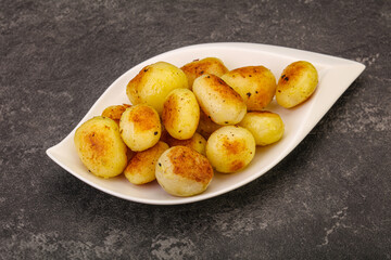 Roasted baby potato in the bowl