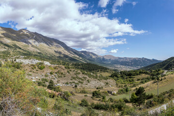 clouds over San Franco river valley, Abruzzo, Italy