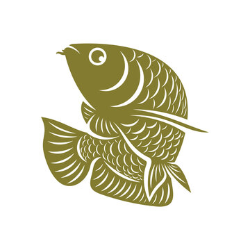 recommend clip art: Arowana fish logo vector template, Creative Arowana fish logo design concepts, icon symbol, illustration