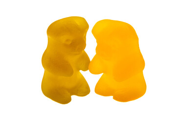 gummy bears isolated