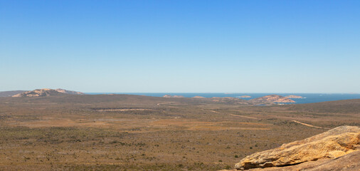 Look into the Cape Le Grand National Park from Top of Frenchman's Peak, Western Australia