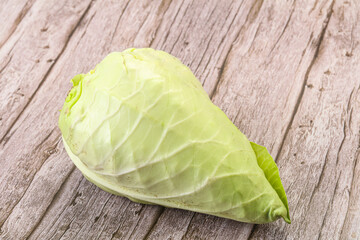 Fototapeta na wymiar Cone cabbage for dietary cuisine