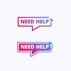 Need Help Help Label Tags Set
