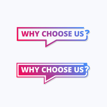 Why Choose Us Label Tags Set