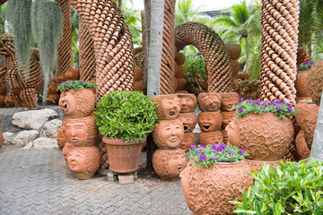  Ceramics in the park of Madame Nong Nooch