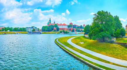 The Krakow cityscape, Ponand - obrazy, fototapety, plakaty