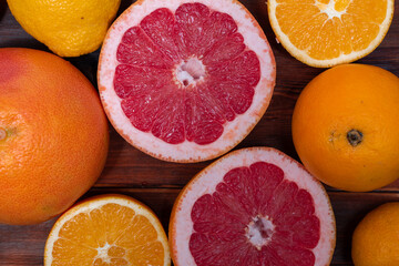 citrus mix. lemon, grapefruit, arails whole and halves