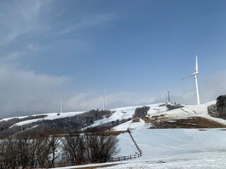 ski resort in winter