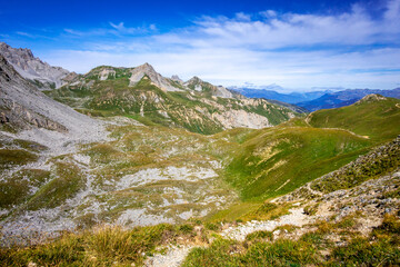 Naklejka premium Mountain landscape in French alps