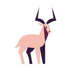 goat abstract icon vector design
