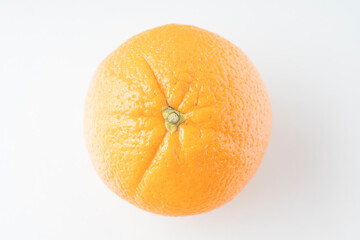 fresh oranges in a transparent plastic bag