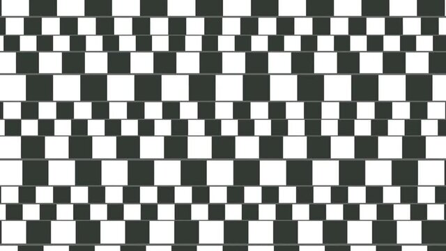 Black and white square stripes hypnotic image visualization HD 