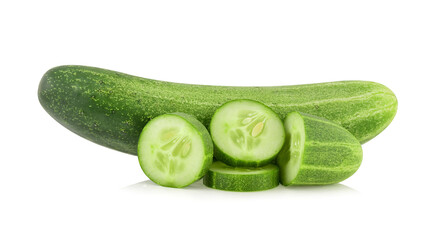 cucumber isolated on white background