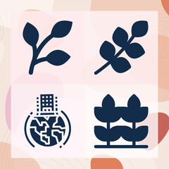 Simple set of offices related filled icons