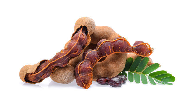 Sweet tamarind isolated on white background