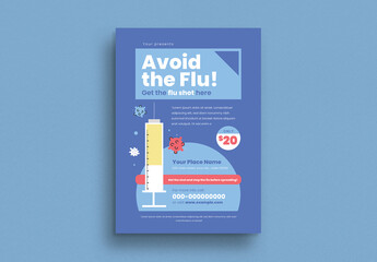 Flu Vaccine Flyer Layout