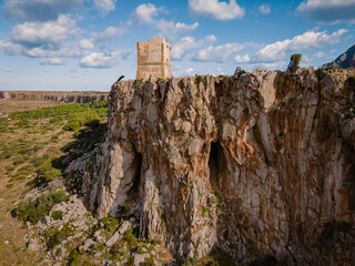 overview of the sea the San Vito lo Capo Sicily, Grotto Amazing view of a Mediterranean landscape...