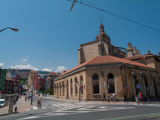 Fototapeta premium Barrio de Atxuri en Bilbao 