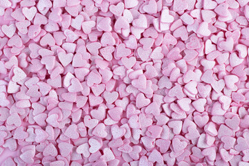 lots of little scattered hearts. hearts for Valentine's Day